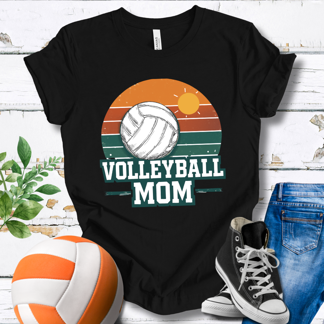 Volleyball Mom Retro V2 T-shirt