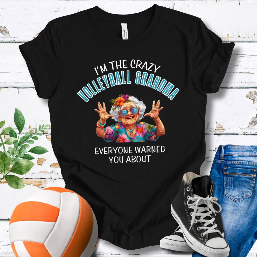 Crazy Volleybal Grandma T-shirt