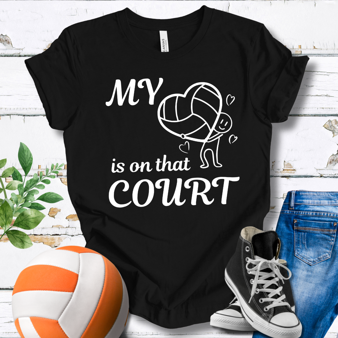 My Heart Is On That Court V1 T-shirt