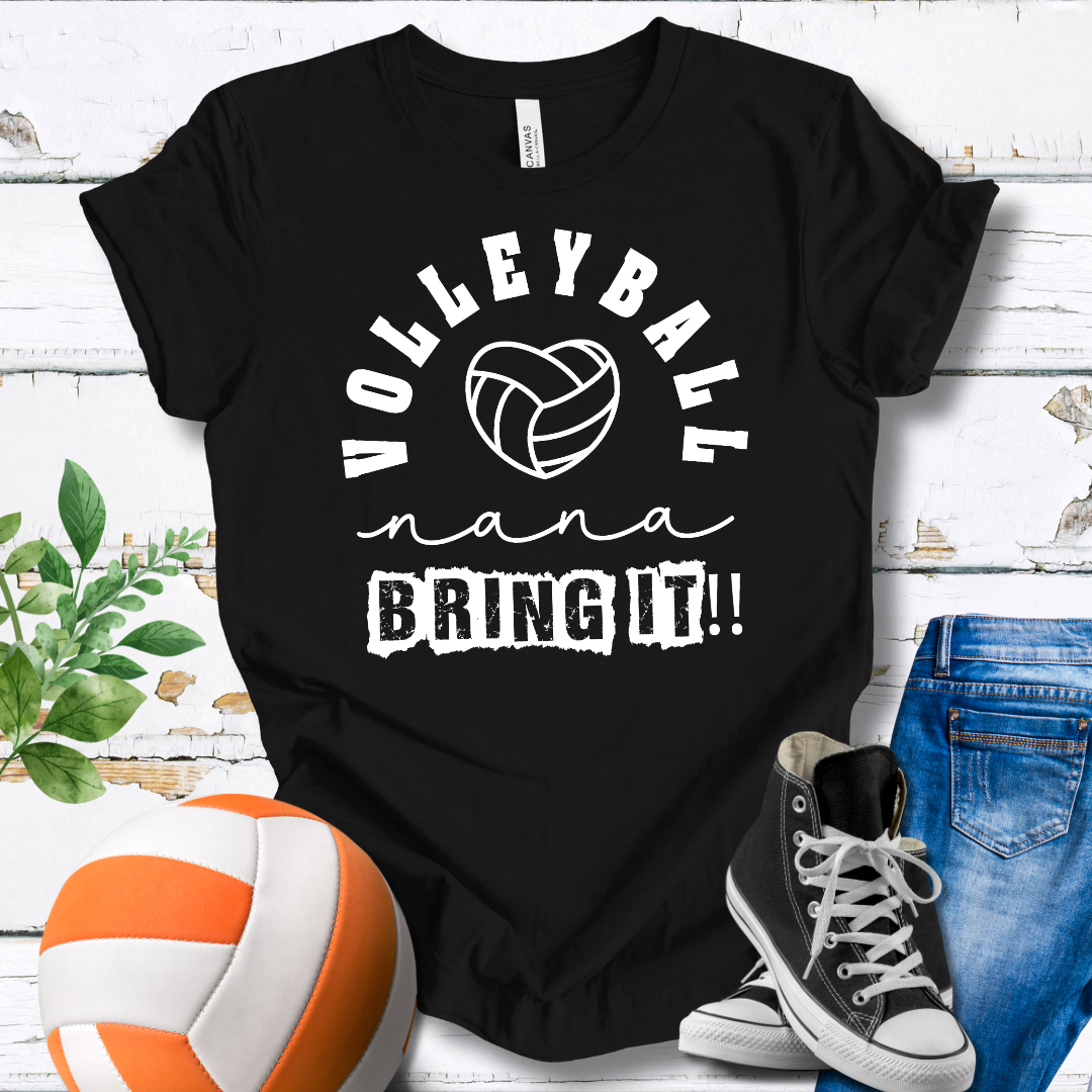 Volleyball Nana Bring It T-shirt