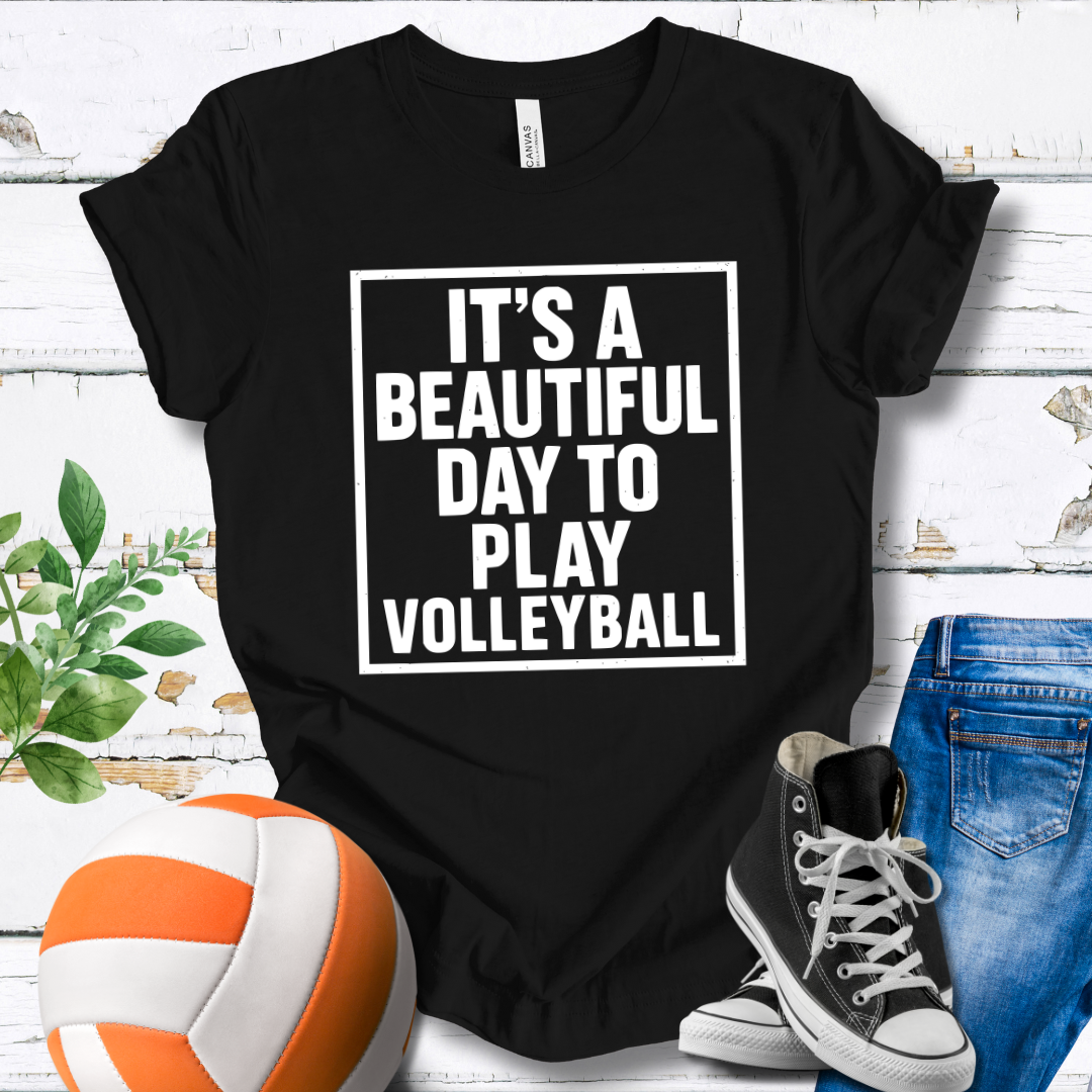 It's A Beautiful Day To Play Volleyball T-shirt