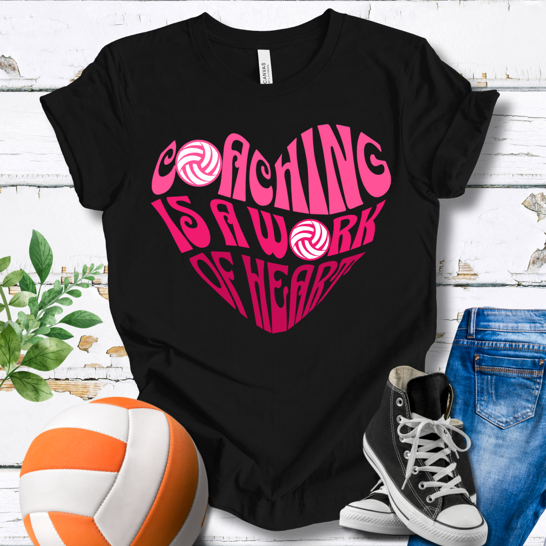 Coaching Is A Work Of Heart T-shirt