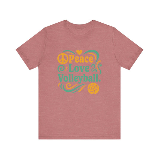 Peace Love Volleyball T-shirt