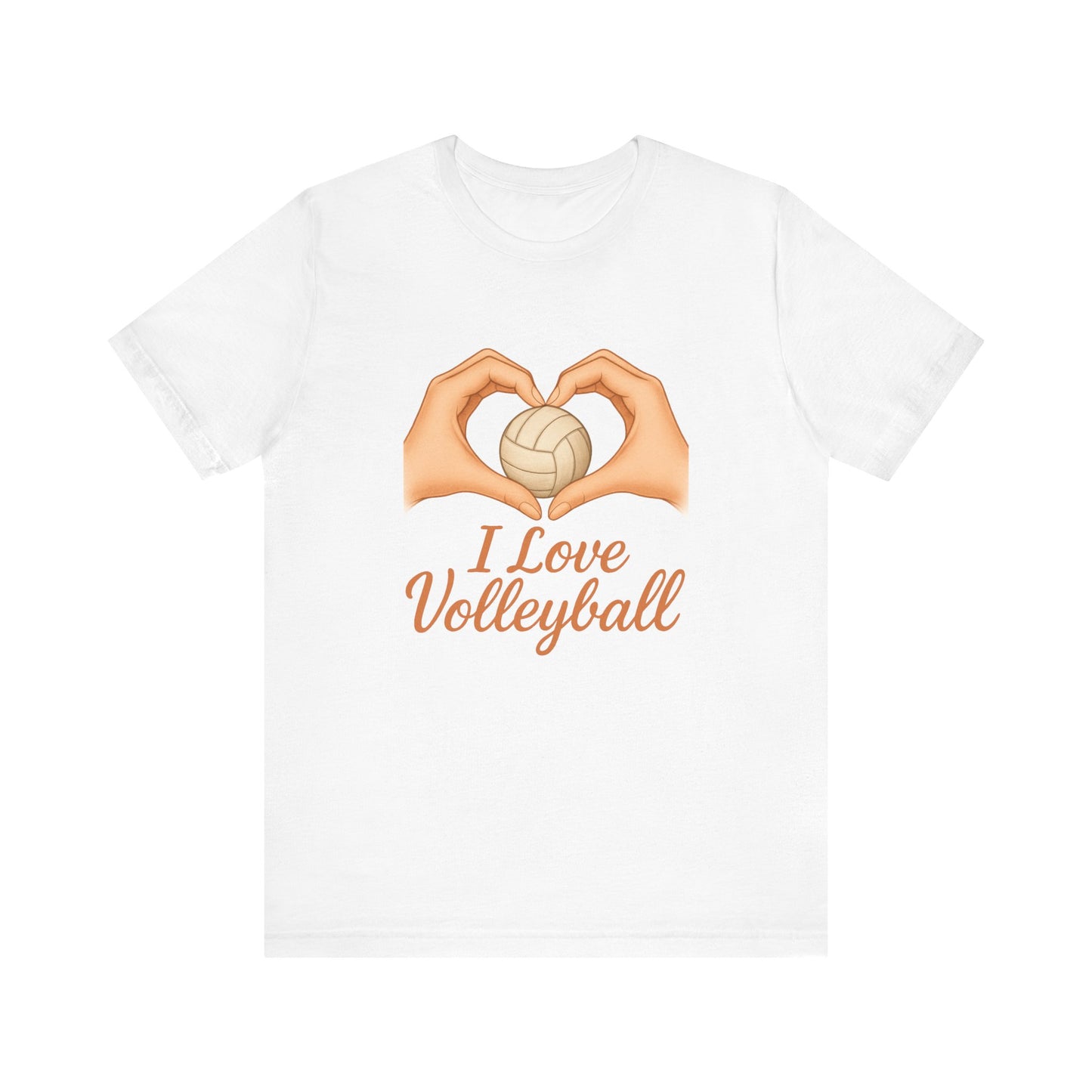 I Love Volleyball Hand Heart T-shirt
