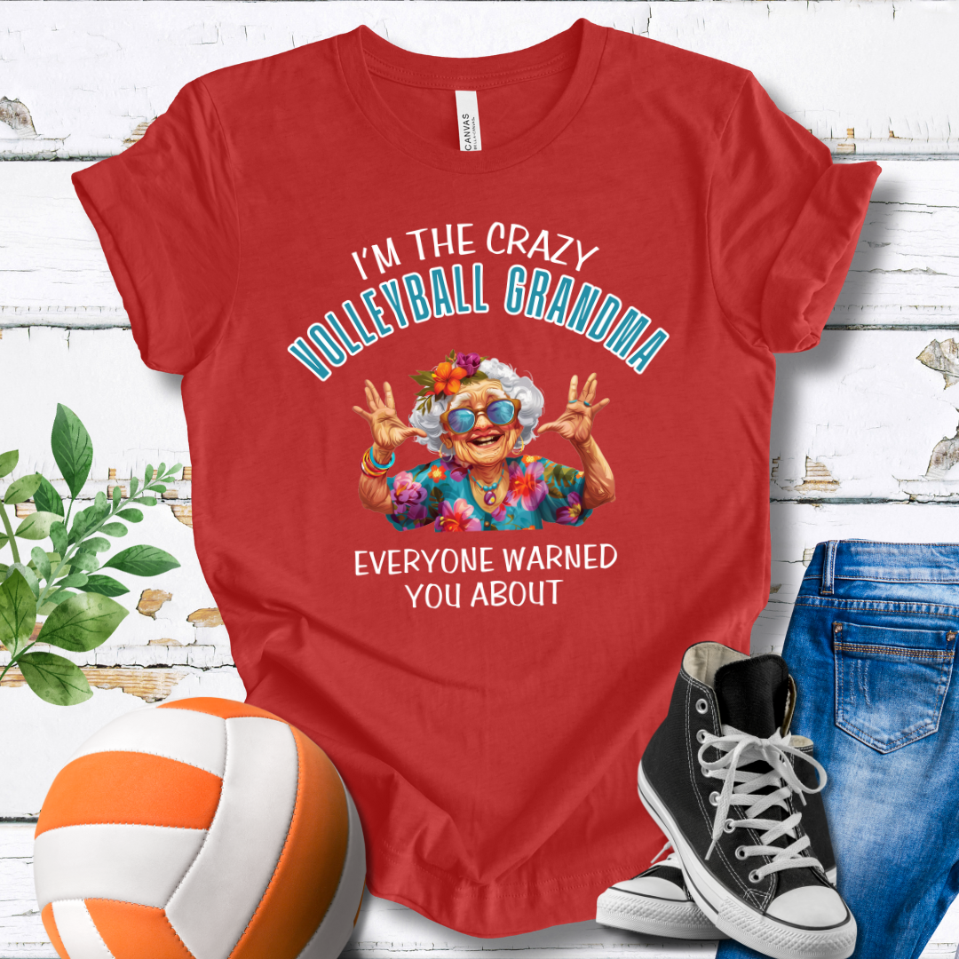 Crazy Volleybal Grandma T-shirt
