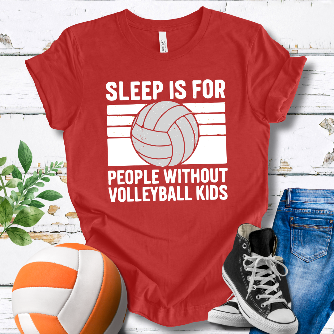 Sleep Is For People Without Volleyball Kids Retro T-shirt