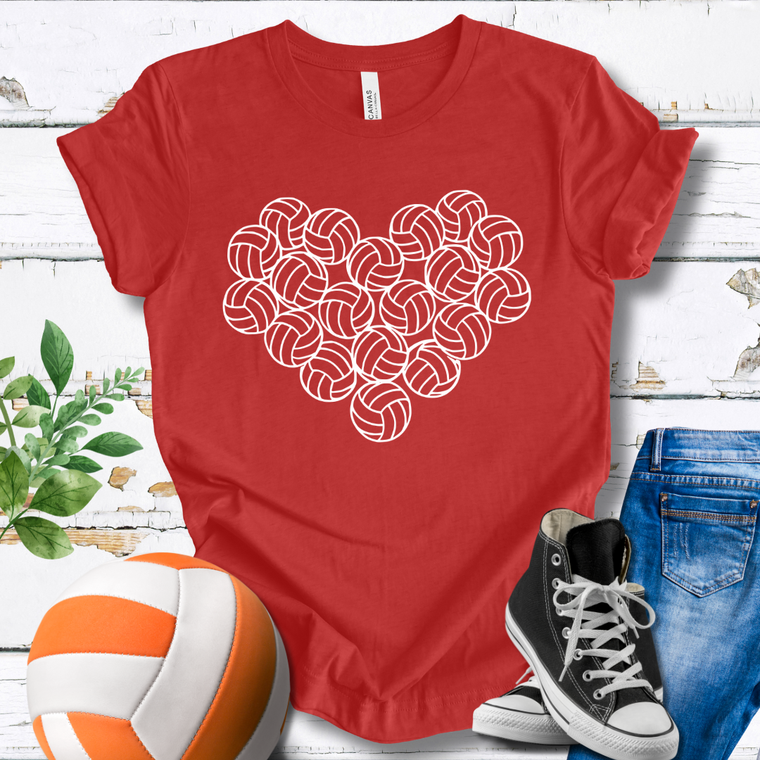 Heart of Volleyballs T-shirt