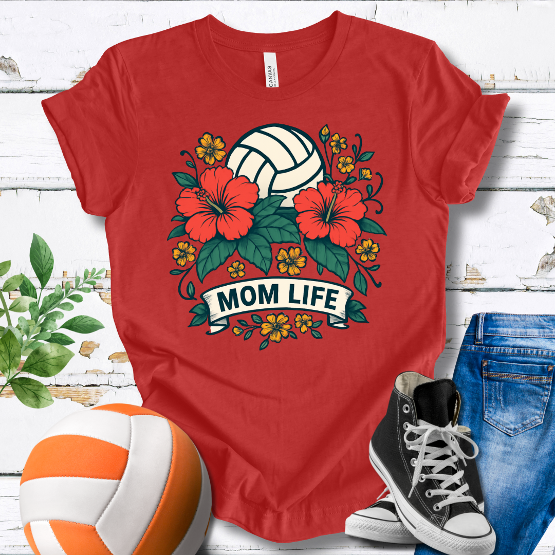 Mom Life Flowers T-shirt
