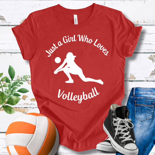 Just A Girl Who Loves Volleyball T-shirt