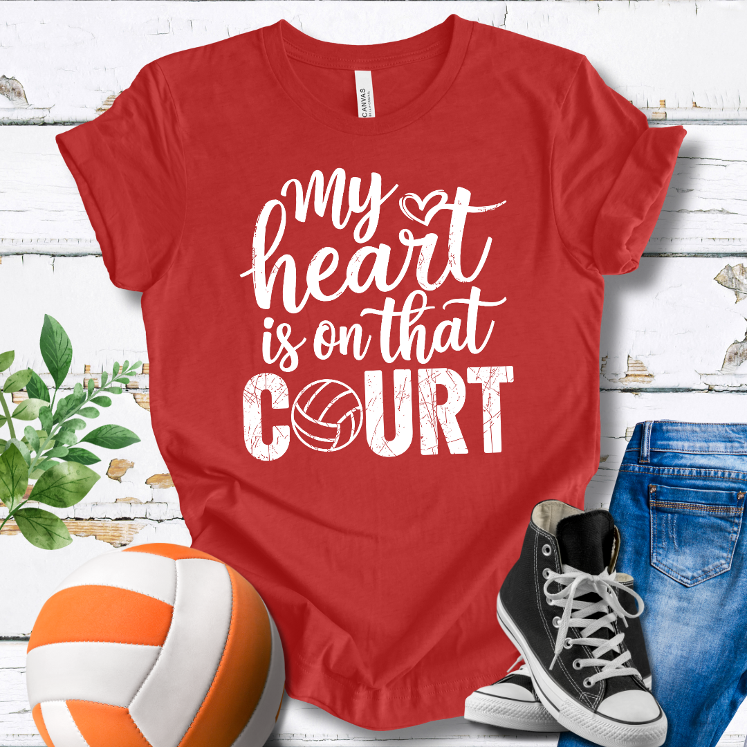 My Heart Is On That Court V2 T-shirt