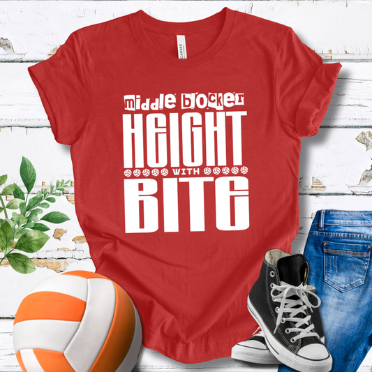 Middle Blocker Height With Bite T-shirt