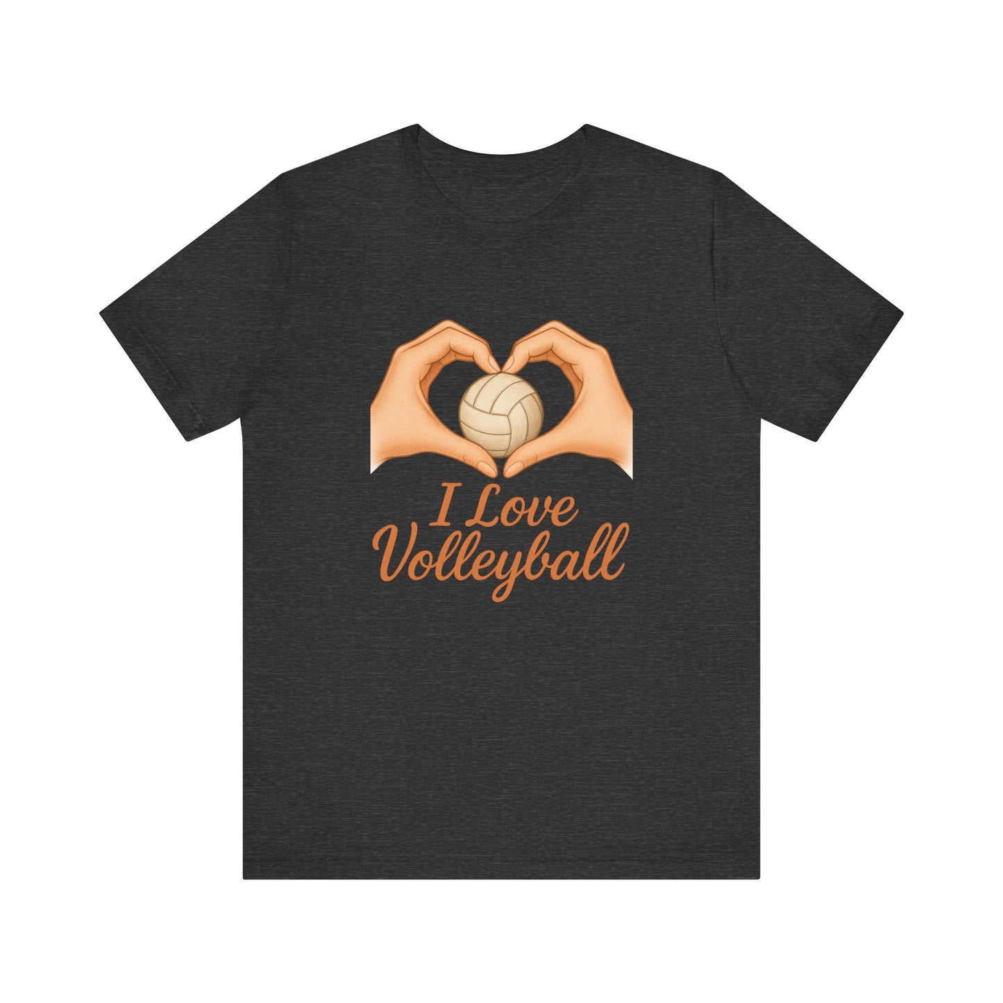 I Love Volleyball Hand Heart T-shirt