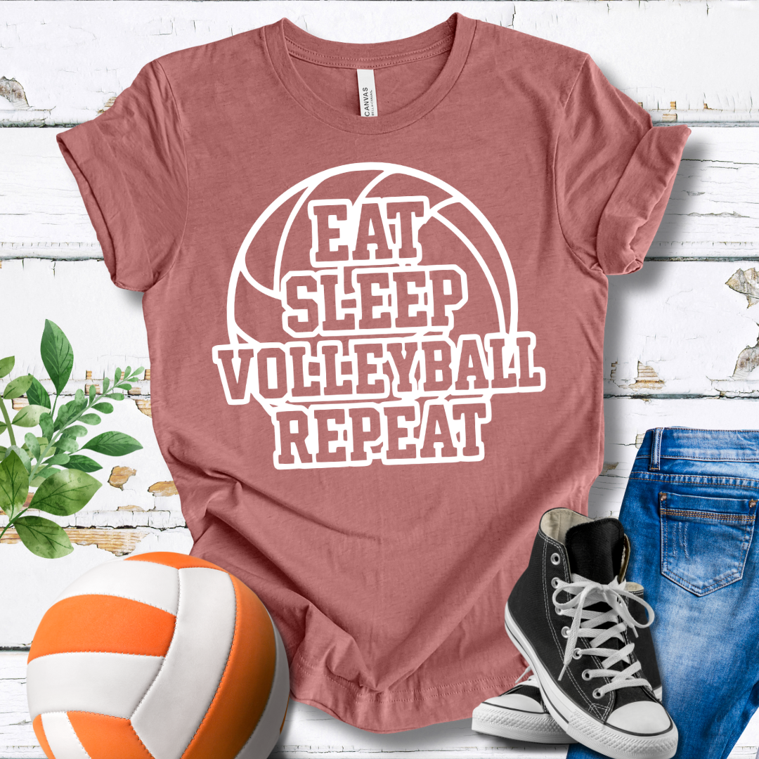 Eat Sleep Volleyball Repeat T-shirt