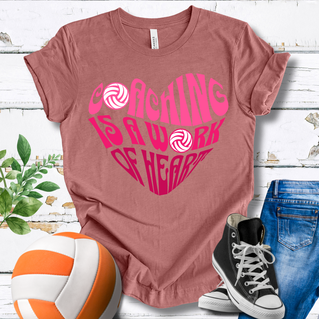 Coaching Is A Work Of Heart T-shirt
