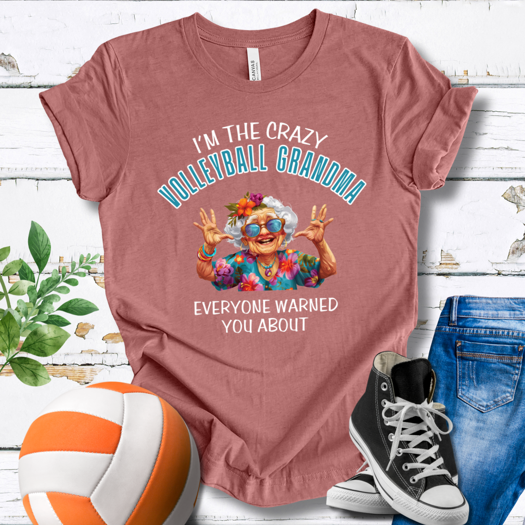 Crazy Volleybal Grandma T-shirt