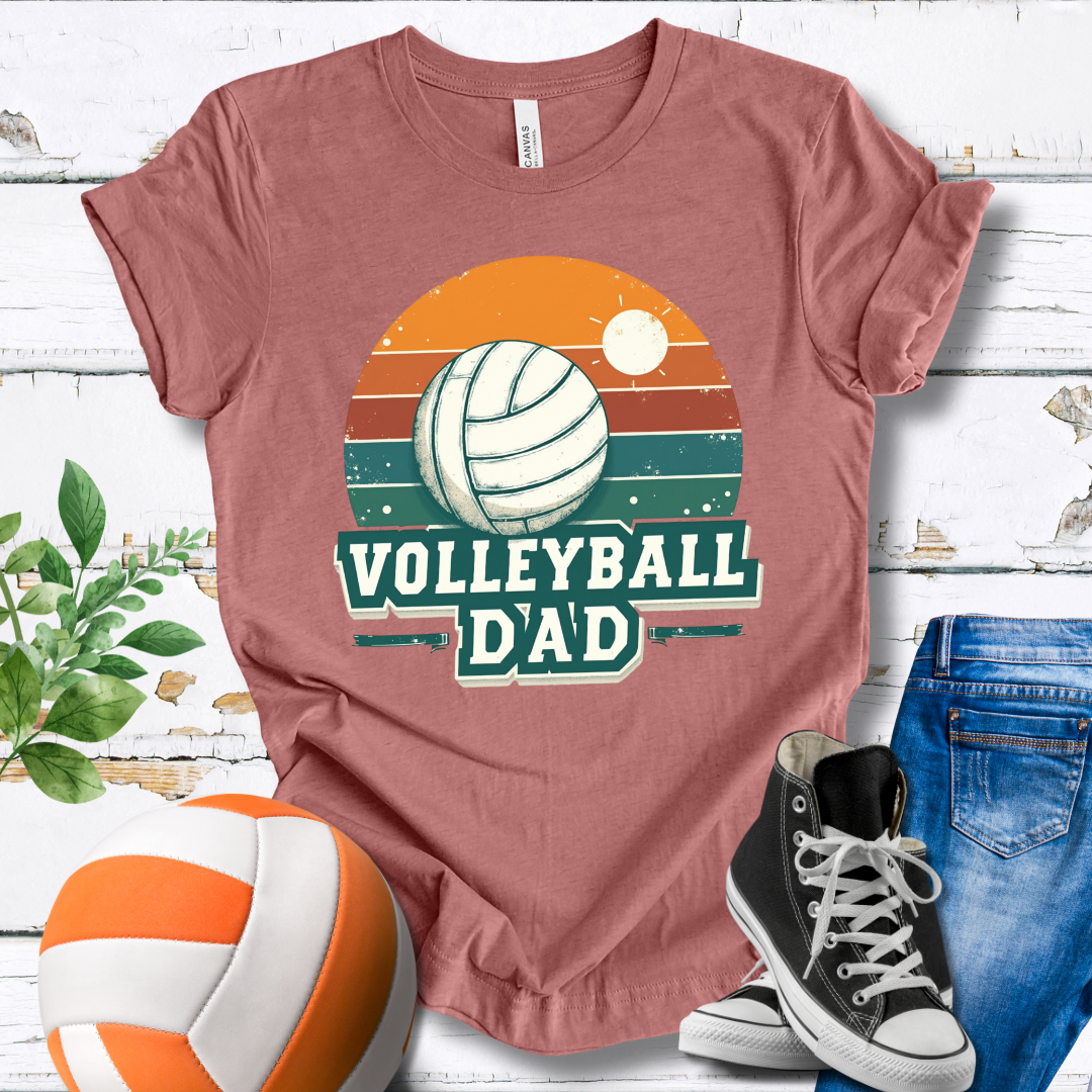 Volleyball Dad Retro T-shirt