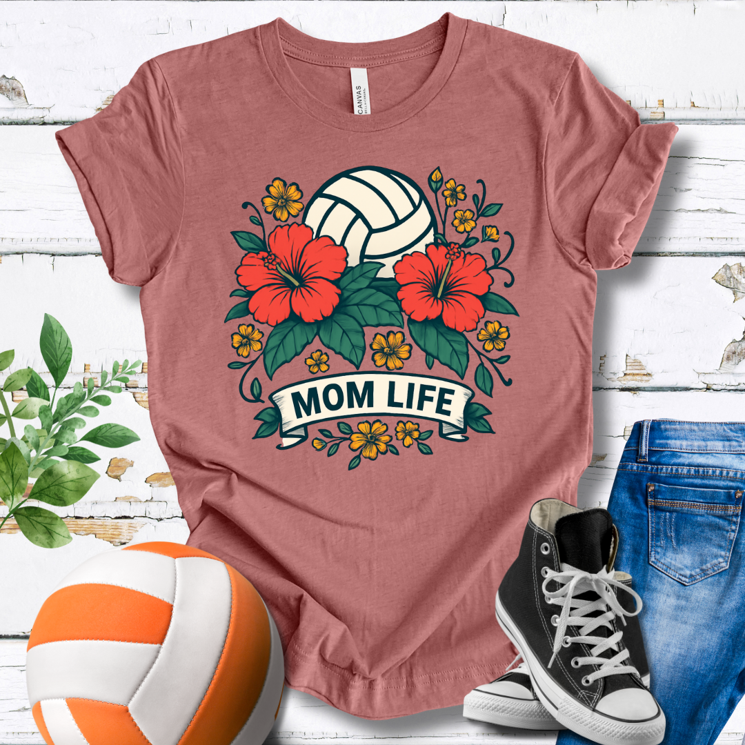 Mom Life Flowers T-shirt