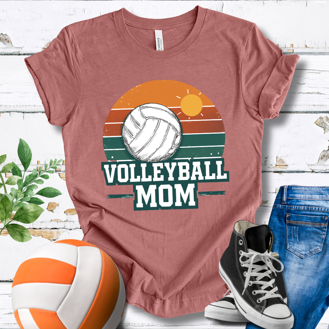 Volleyball Mom Retro V2 T-shirt