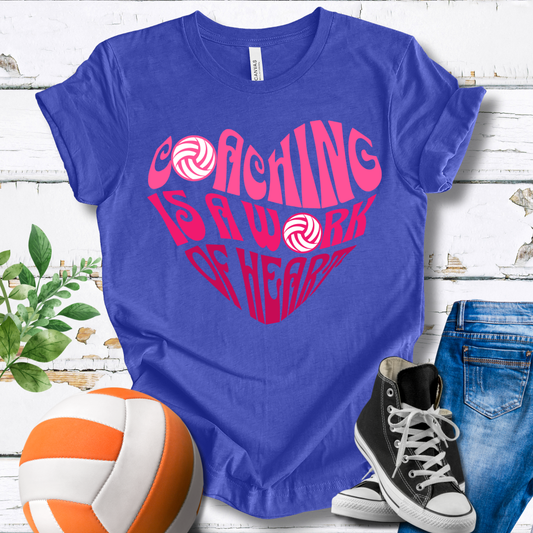 Coaching Is A Work Of Heart T-shirt