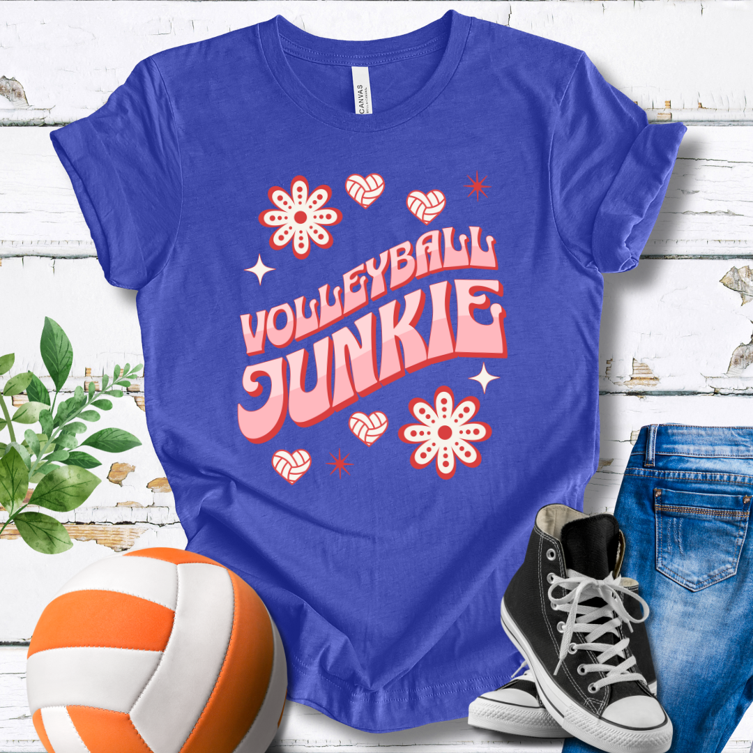 Volleyball Junkie T-shirt