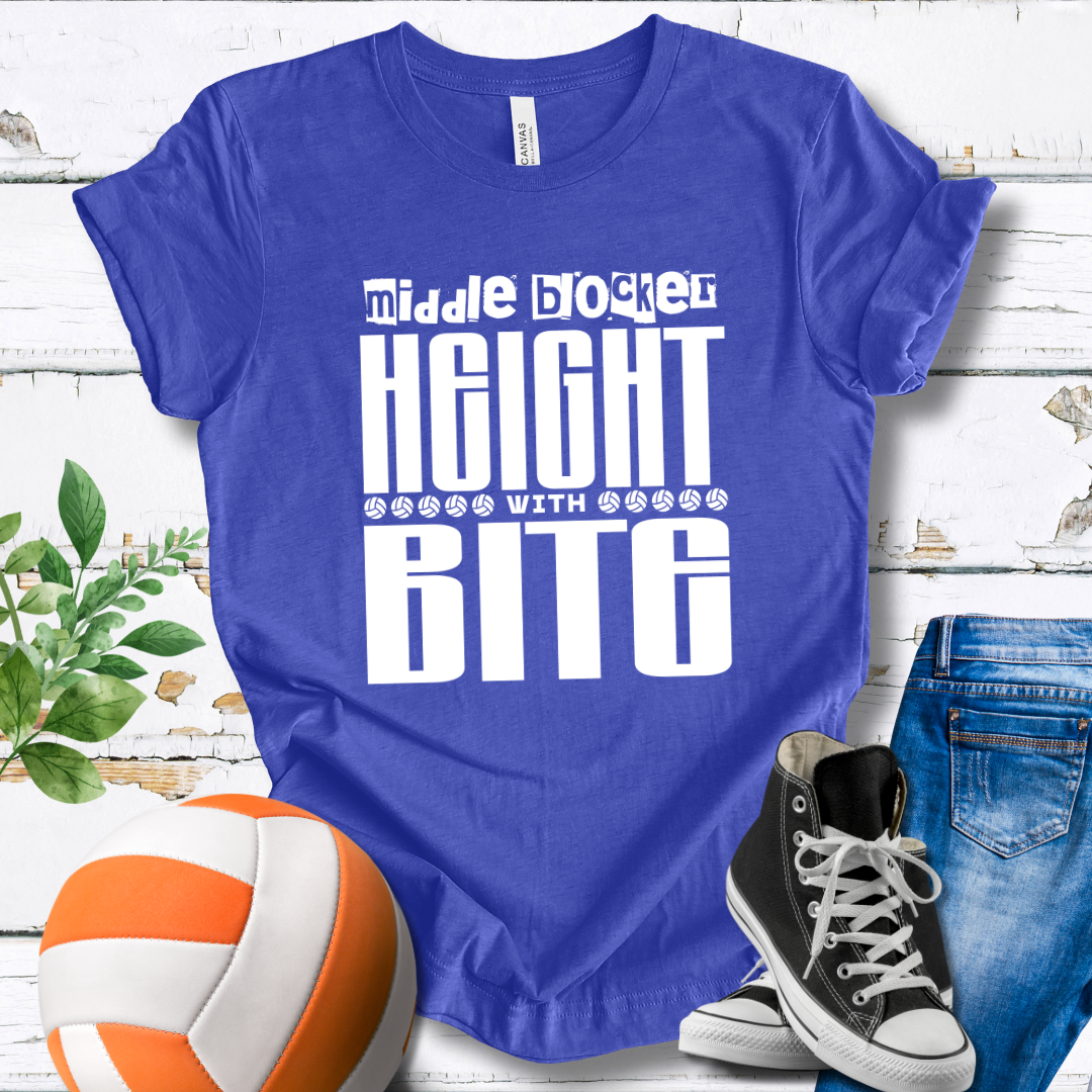 Middle Blocker Height With Bite T-shirt