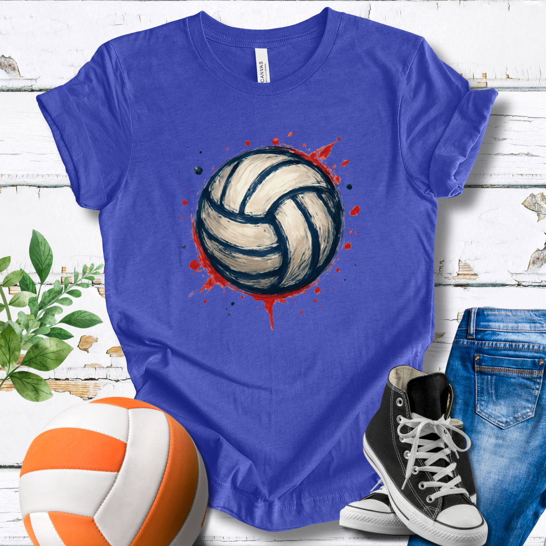 Red White And Blue Volleyball T-shirt
