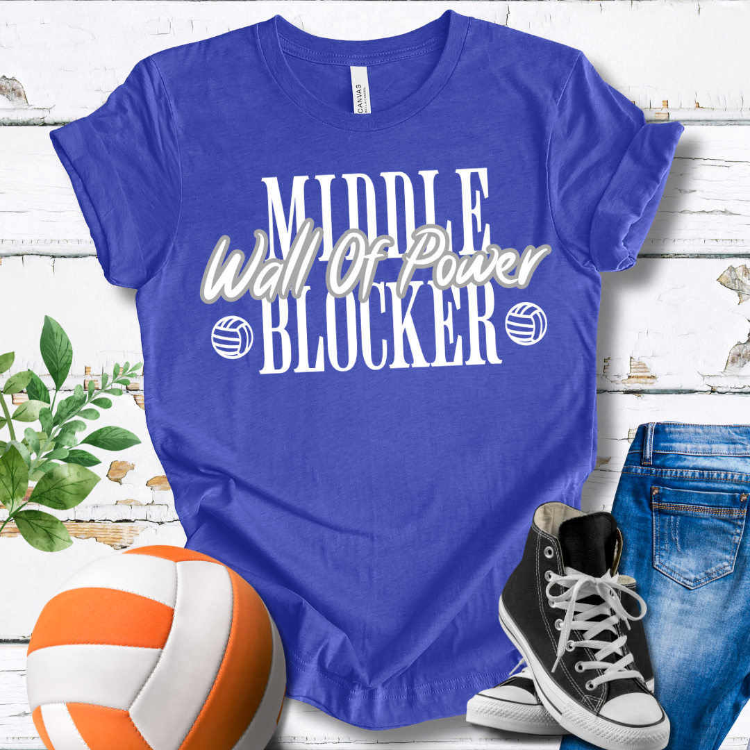 Middle Blocker Wall Of Power T-shirt