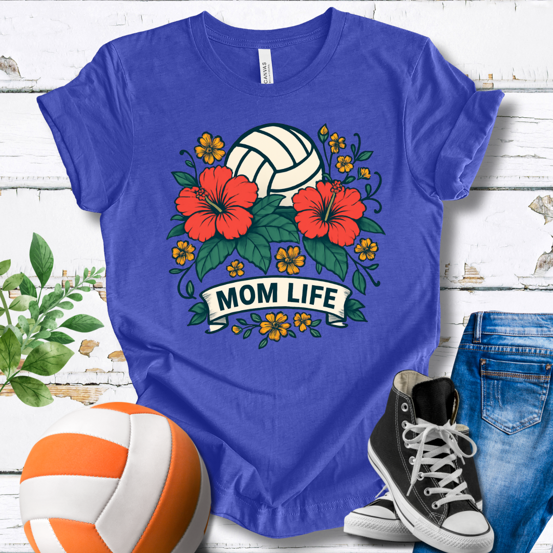 Mom Life Flowers T-shirt
