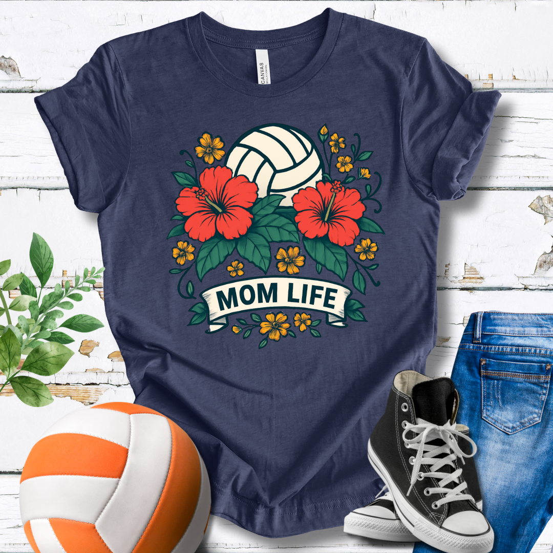 Mom Life Flowers T-shirt